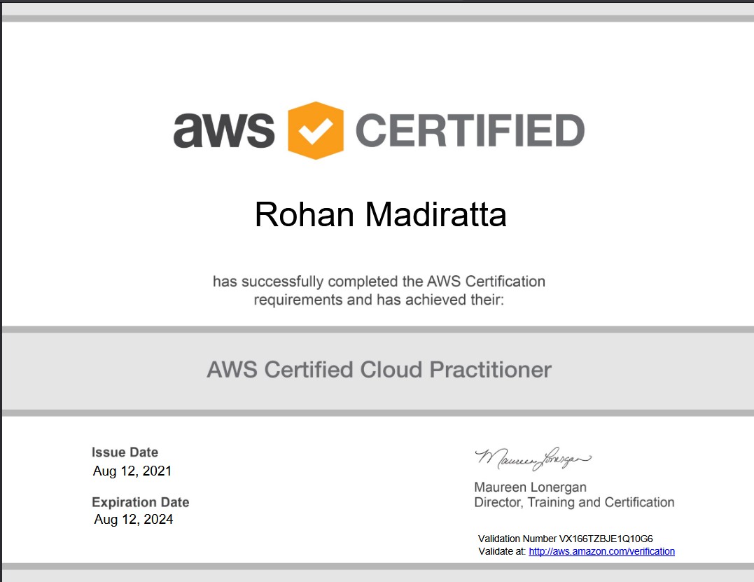 AWS CCP Certificate