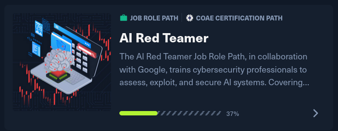 HTB AI Red Teamer Path